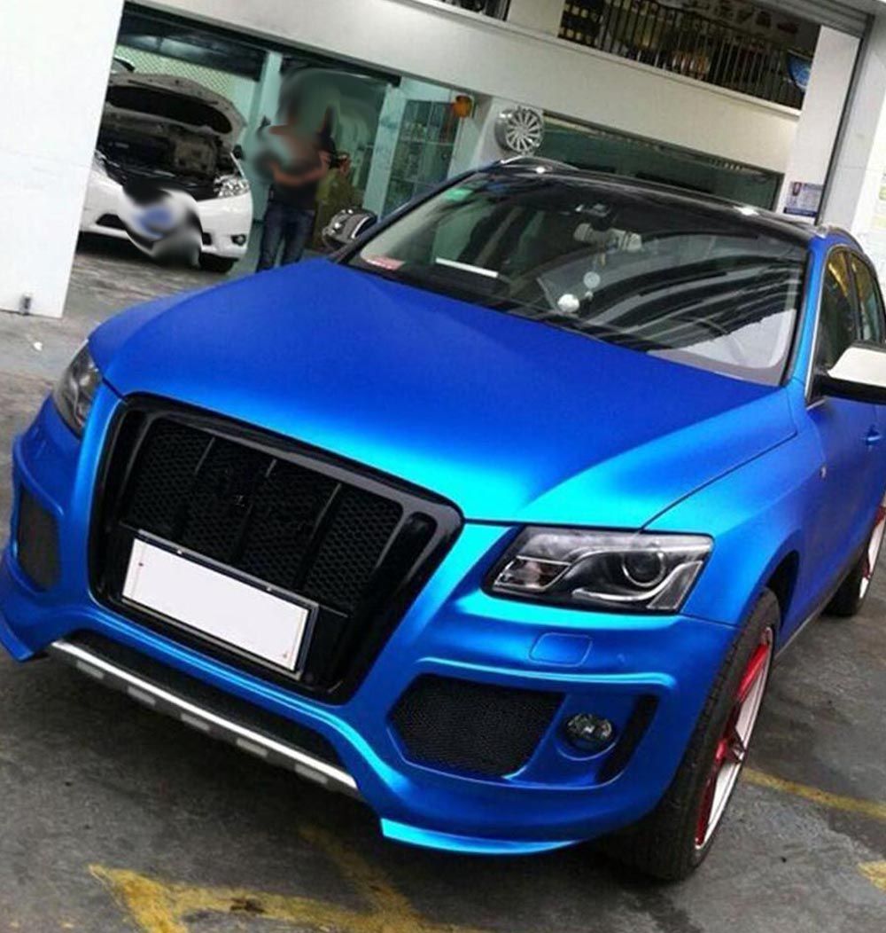 Vinilo Azul Cromo Satinado 20m. - Imagen 5