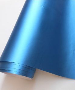 Vinilo Azul Cromo Satinado 20m.