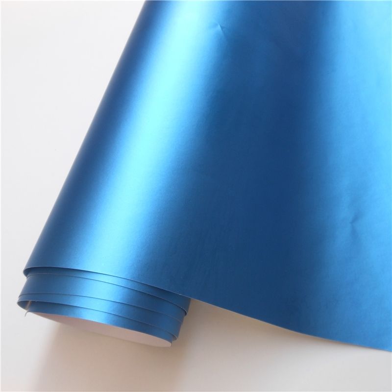 Vinilo Azul Cromo Satinado 20m.