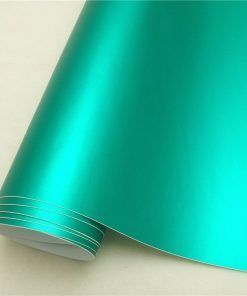 Vinilo Azul Turquesa Cromo Satinado 20m.