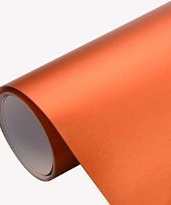 Vinilo Naranja Cromo Satinado 20m.
