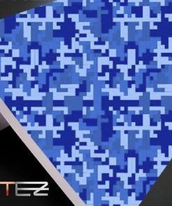 Vinilo Camuflaje Poligona Pixel Azul Marino 2