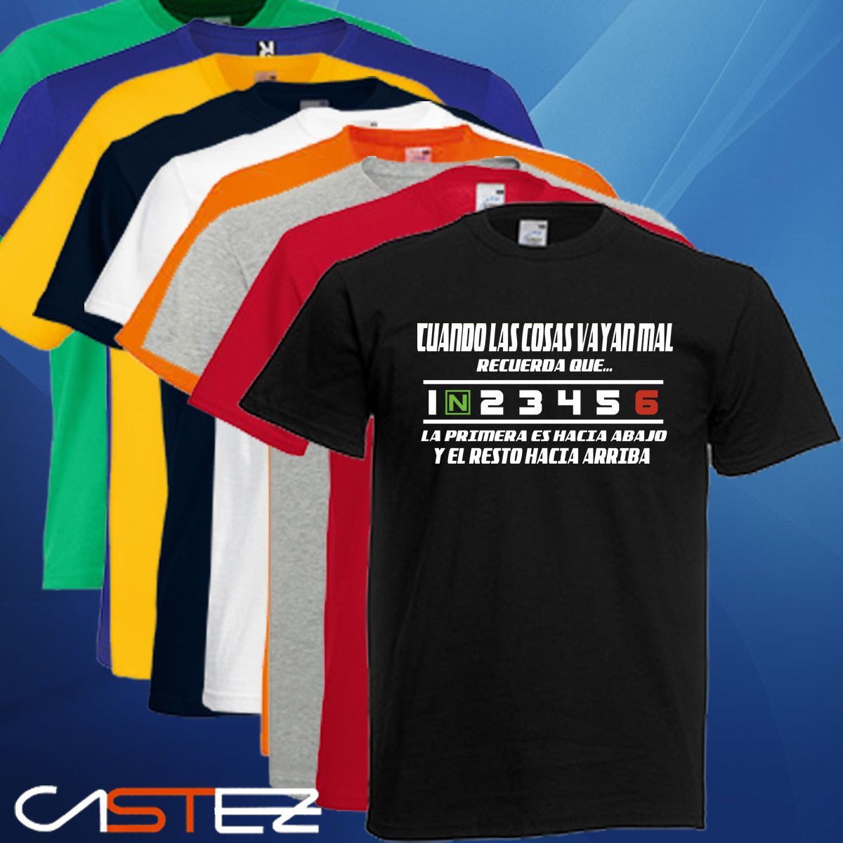 Camiseta Marchas Moto hacia arriba