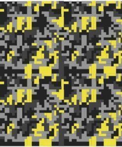 Alternative view of Vinilo Camuflaje Poligona Pixel Amarillo