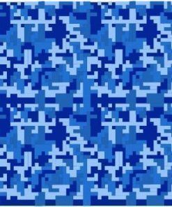 Alternative view of Vinilo Camuflaje Poligona Pixel Azul Marino 2