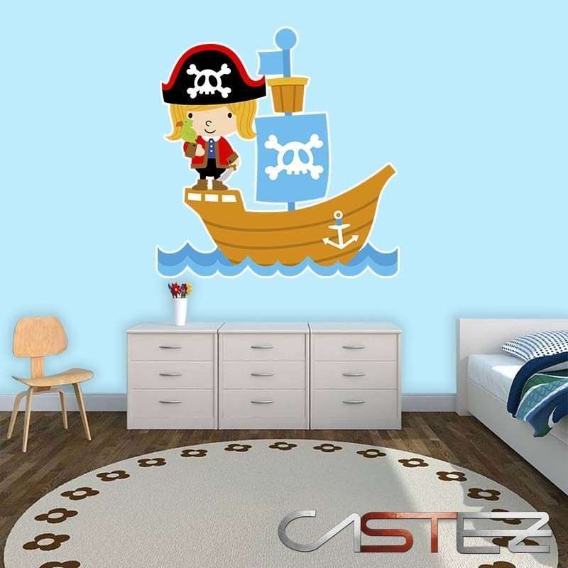 Vinilo Color Barco Pirata