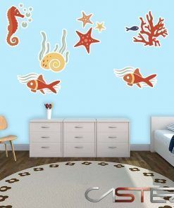Kit Vinilos Infantil Mar