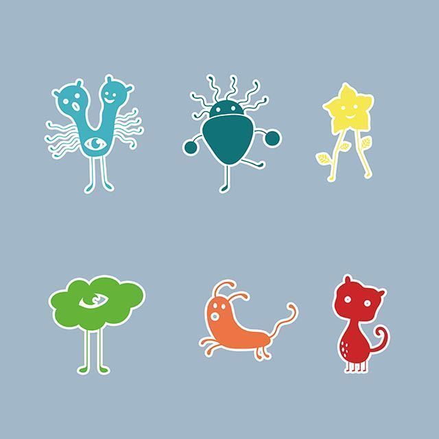 Kit Vinilos Infantil Extraterrestres - Imagen 2