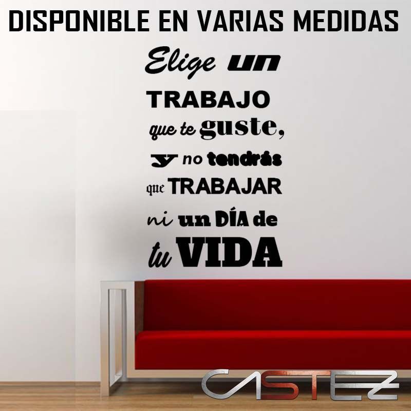 Vinilo Elige un Trabajo ...