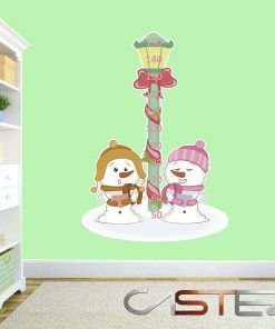 Vinilo Medidor Muñeco Nieve
