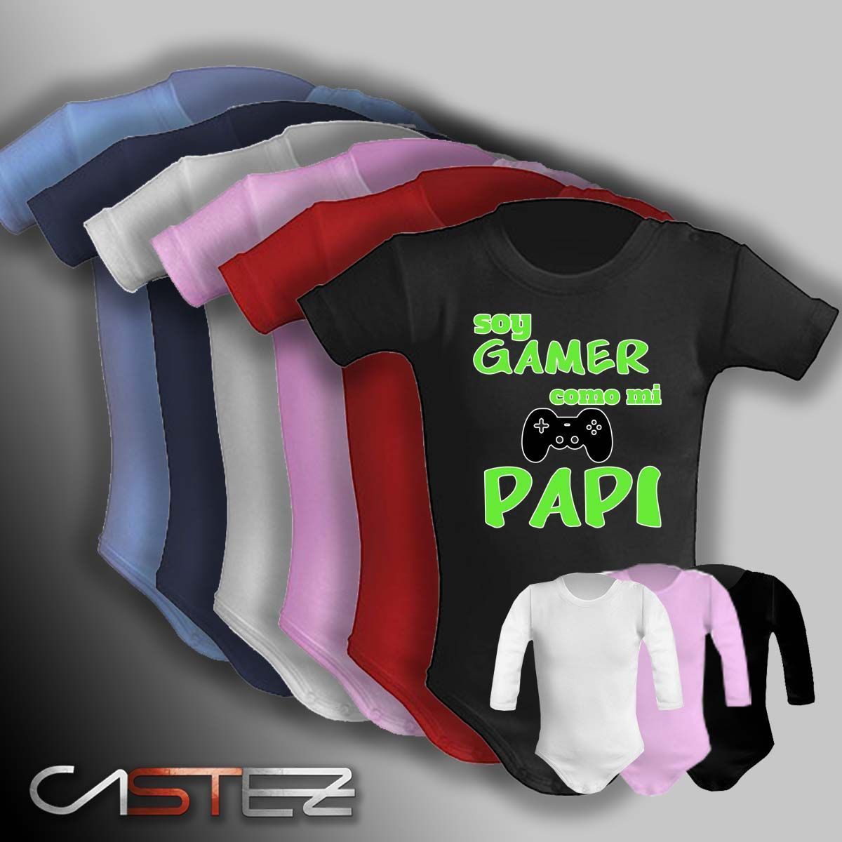 Body bebé Soy Gamer como mi papi