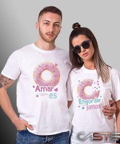 Camiseta Amar es engordar juntos