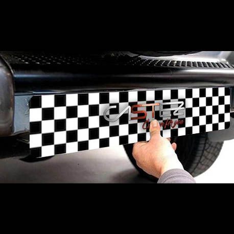 Cubre matrículas coche personalizados con logo de empresa o club del motor