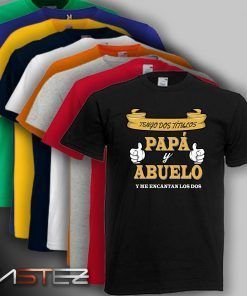 Camiseta Papa Abuelo Dos Títulos