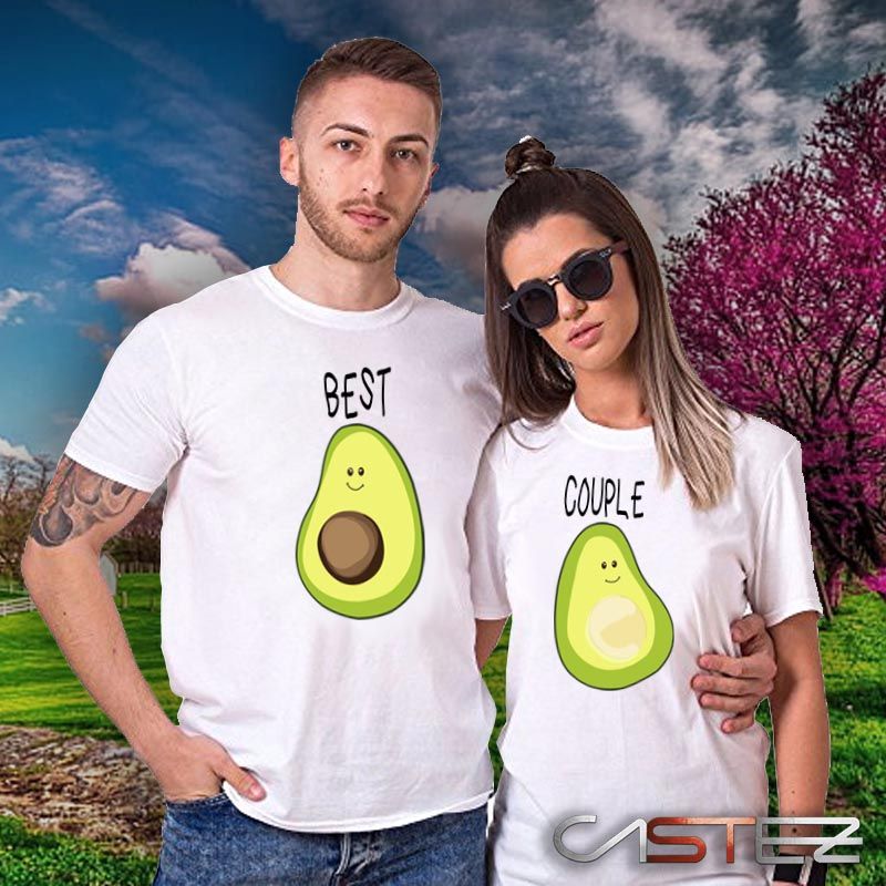 Camiseta Pareja Aguacates