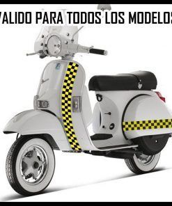 Vinilo Kit Vespa Cuadros #6