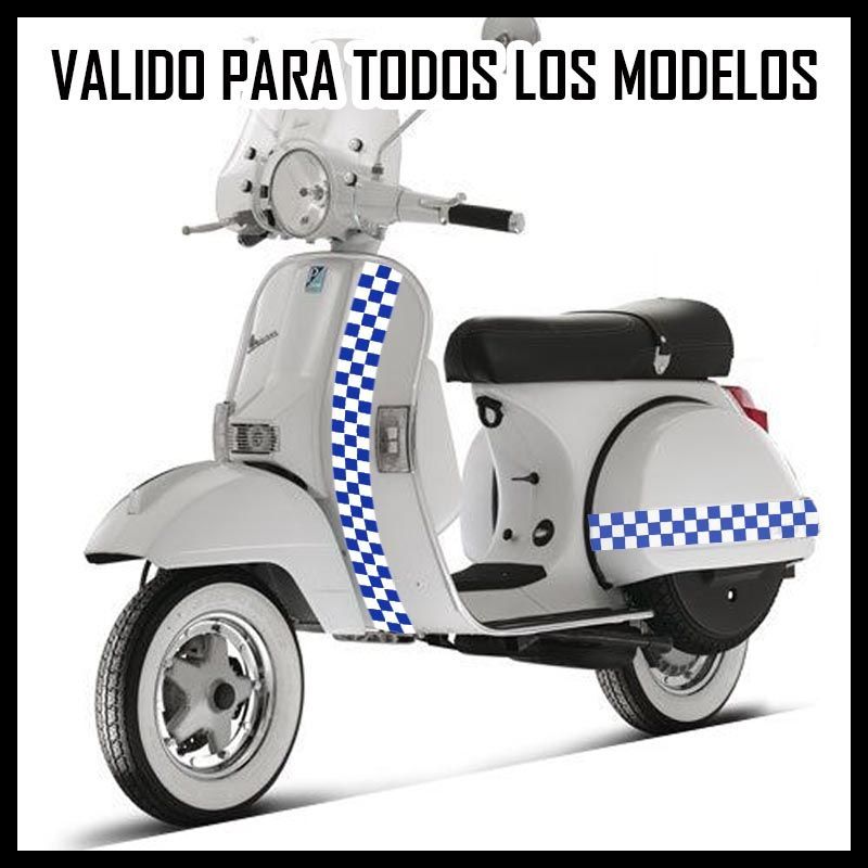 Vinilo Kit Vespa Cuadros #4