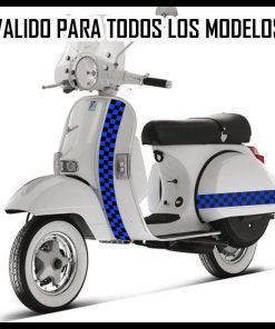 Vinilo Kit Vespa Cuadros #7