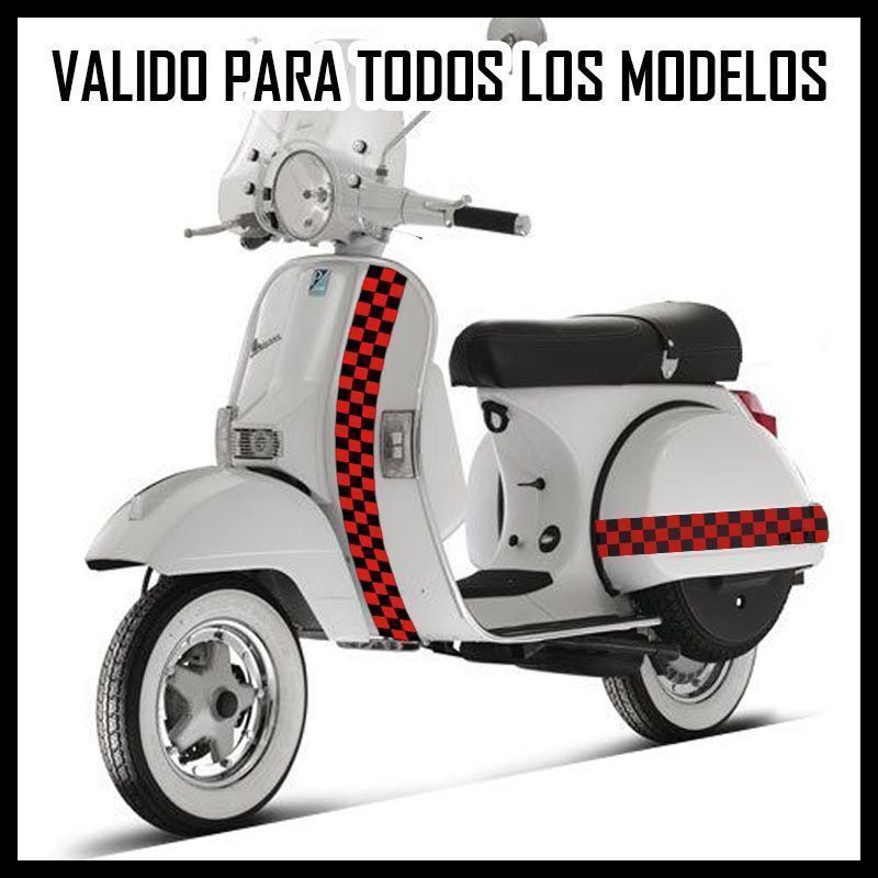 Vinilo Kit Vespa Cuadros #3