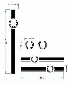 Alternative view of Vinilo Kit Vespa Laurel Fred Perry #1