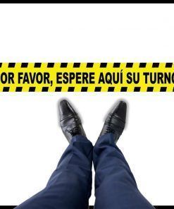 Vinilo Espere su Turno #3- Adhesivo Suelo