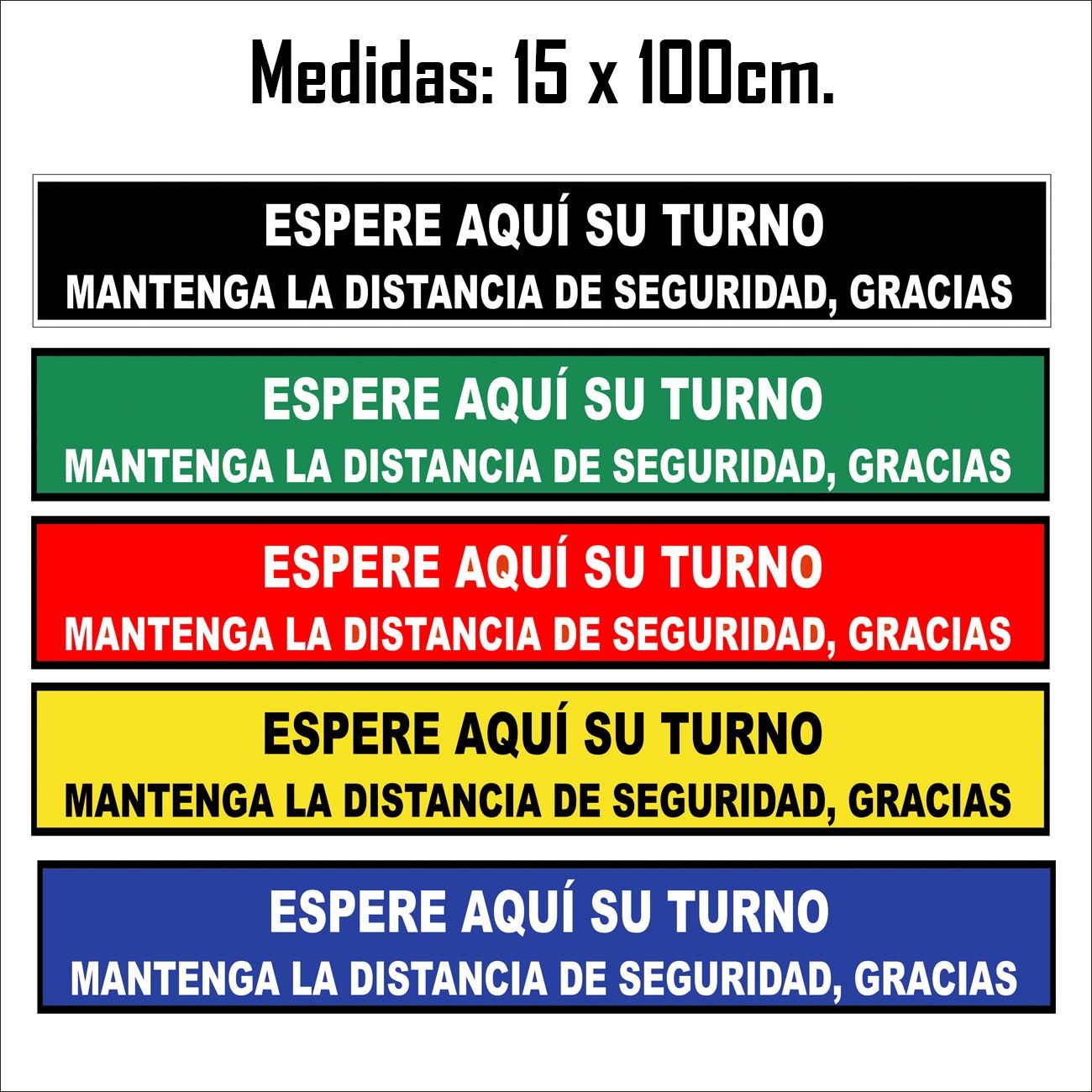 Vinilo Mantenga Distancia Seguridad 2 - Adhesivo Suelo - Imagen 2