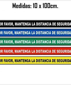 Alternative view of Vinilo Mantenga Distancia Seguridad - Adhesivo Suelo