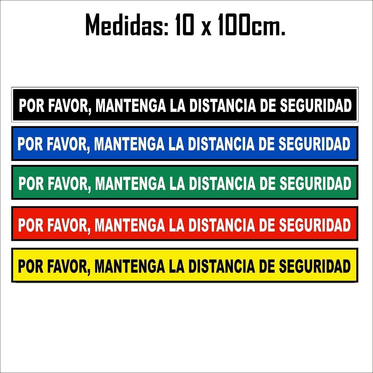 Vinilo Mantenga Distancia Seguridad - Adhesivo Suelo - Imagen 2