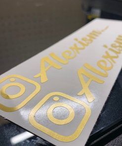 Alternative view of Pegatina Instagram