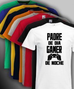 Camiseta Padre de día Gamer de Noche