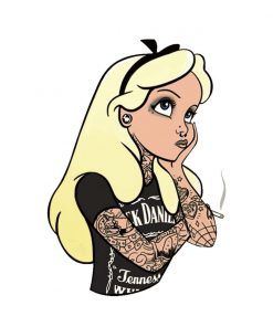 Alternative view of Camiseta Alicia tatuada
