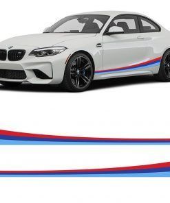 Vinilo Franja Colores BMW Lateral