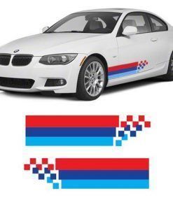 Vinilo Franja tricolor BMW lateral