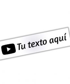Pegatina Youtube