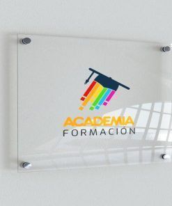 Alternative view of Placa Horario Metacrilato Transparente