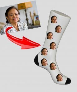 Calcetín personalizado con foto