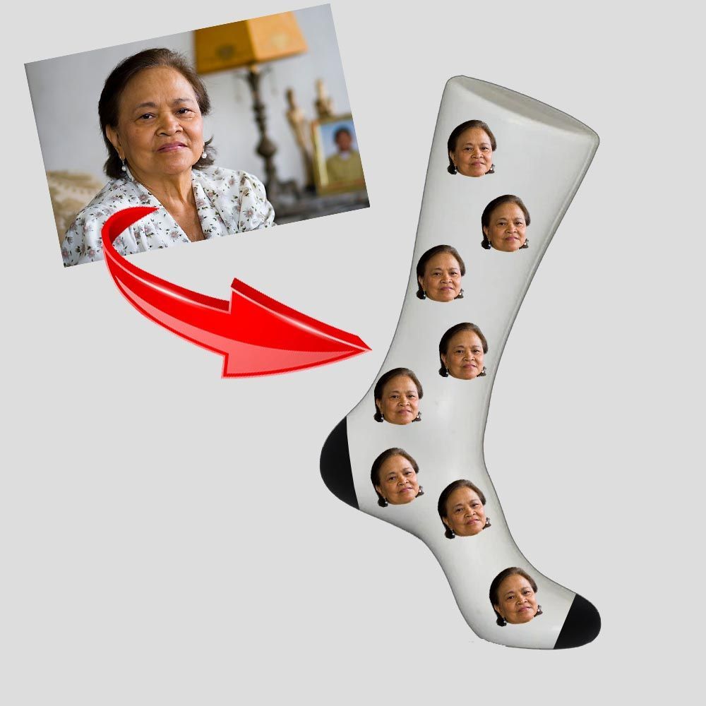 Calcetín personalizado con foto
