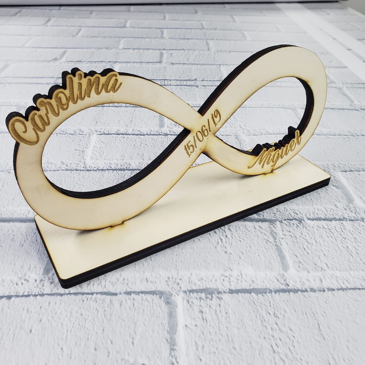 Infinito madera personalizado