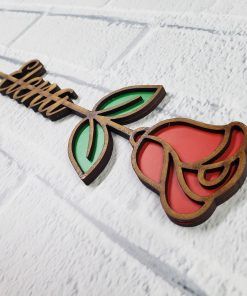 Rosa Madera personalizada nombre