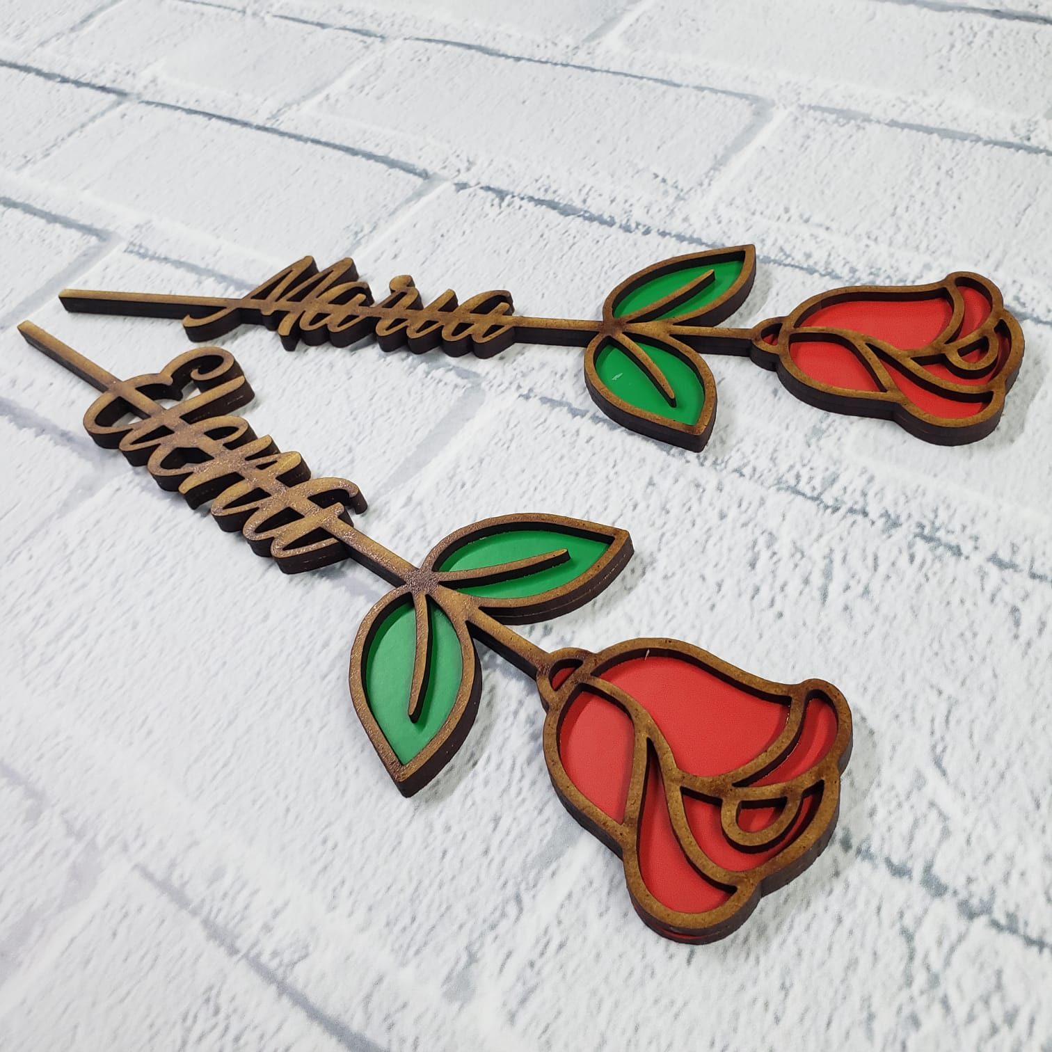 Rosa Madera personalizada nombre - Imagen 3