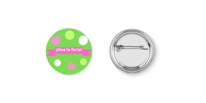 chapas merchandising personalizado para ferias