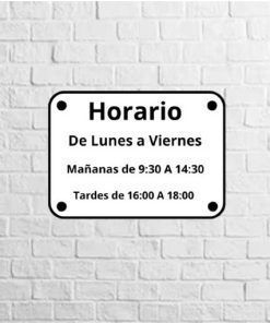 vinilo horario