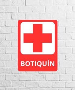 vinilo botiquín rojo