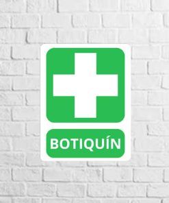 vinilo botiquín verde