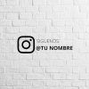 Vinilo Instagram negro