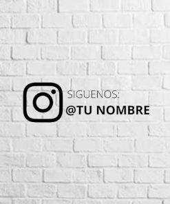 Vinilo Instagram negro