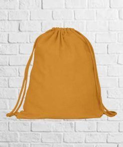mochila algodon naranja