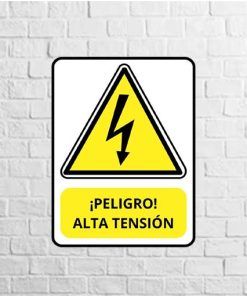 Vinilo Peligro alta tension