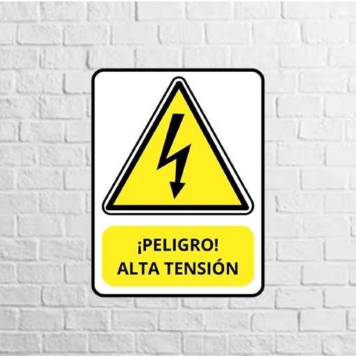 Vinilo Peligro alta tension