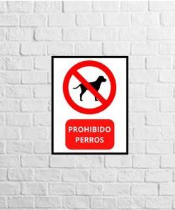 Vinilo Prohibido perros